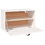 vidaXL Dulap de perete, alb, 60x30x35 cm, lemn masiv de pin vidaXL Dulap de perete, alb, 60x30x35 cm, lemn masiv de pin