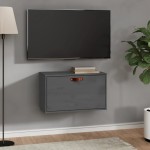vidaXL Dulap de perete, gri, 60x30x35 cm, lemn masiv de pin vidaXL Dulap de perete, gri, 60x30x35 cm, lemn masiv de pin
