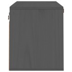 vidaXL Dulap de perete, gri, 60x30x35 cm, lemn masiv de pin vidaXL Dulap de perete, gri, 60x30x35 cm, lemn masiv de pin
