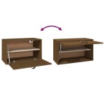 vidaXL Dulap de perete, maro miere, 60x30x35 cm, lemn masiv de pin vidaXL Dulap de perete, maro miere, 60x30x35 cm, lemn masiv de pin