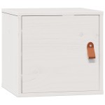 vidaXL Dulap de perete, alb, 31,5x30x30 cm, lemn masiv de pin