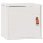 vidaXL Dulapuri de perete, 2 buc., alb, 31,5x30x30 cm, lemn masiv pin