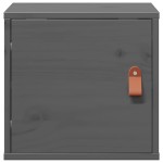 vidaXL Dulap de perete, gri, 31,5x30x30 cm, lemn masiv de pin