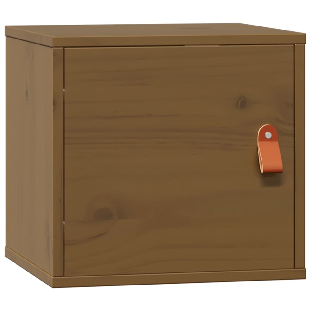 vidaXL Dulap de perete, maro miere, 31,5x30x30 cm, lemn masiv de pin