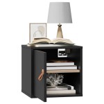 vidaXL Dulap de perete, negru, 31,5x30x30 cm, lemn masiv de pin vidaXL Dulap de perete, negru, 31,5x30x30 cm, lemn masiv de pin
