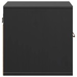 vidaXL Dulap de perete, negru, 31,5x30x30 cm, lemn masiv de pin vidaXL Dulap de perete, negru, 31,5x30x30 cm, lemn masiv de pin
