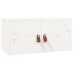 vidaXL Dulap de perete, alb, 60x30x30 cm, lemn masiv de pin vidaXL Dulap de perete, alb, 60x30x30 cm, lemn masiv de pin