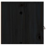 vidaXL Dulap de perete, negru, 60x30x30 cm, lemn masiv de pin vidaXL Dulap de perete, negru, 60x30x30 cm, lemn masiv de pin