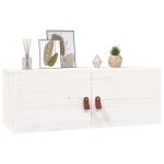 vidaXL Dulap de perete, alb, 80x30x30 cm, lemn masiv de pin