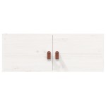 vidaXL Dulapuri de perete 2 buc., alb, 80x30x30 cm lemn masiv de pin