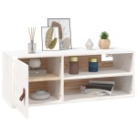vidaXL Dulap de perete, alb, 80x30x30 cm, lemn masiv de pin vidaXL Dulap de perete, alb, 80x30x30 cm, lemn masiv de pin