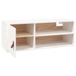 vidaXL Dulap de perete, alb, 80x30x30 cm, lemn masiv de pin vidaXL Dulap de perete, alb, 80x30x30 cm, lemn masiv de pin