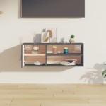 vidaXL Dulap de perete, gri, 80x30x30 cm, lemn masiv de pin vidaXL Dulap de perete, gri, 80x30x30 cm, lemn masiv de pin