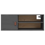 vidaXL Dulap de perete, gri, 80x30x30 cm, lemn masiv de pin vidaXL Dulap de perete, gri, 80x30x30 cm, lemn masiv de pin