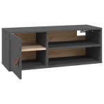 vidaXL Dulap de perete, gri, 80x30x30 cm, lemn masiv de pin vidaXL Dulap de perete, gri, 80x30x30 cm, lemn masiv de pin