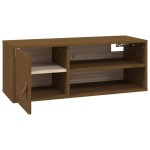 vidaXL Dulap de perete, maro miere, 80x30x30 cm, lemn masiv de pin vidaXL Dulap de perete, maro miere, 80x30x30 cm, lemn masiv de pin