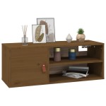 vidaXL Dulapuri de perete 2 buc. maro miere 80x30x30 cm lemn masiv pin vidaXL Dulapuri de perete 2 buc. maro miere 80x30x30 cm lemn masiv pin