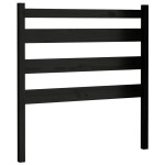 vidaXL Tăblie de pat, negru, 81x4x100 cm, lemn masiv de pin