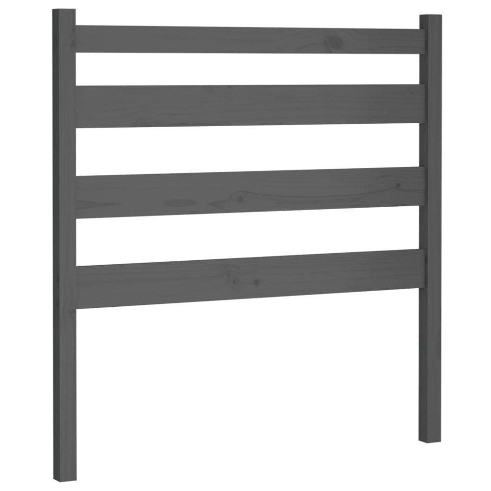 vidaXL Tăblie de pat, gri, 96x4x100 cm, lemn masiv de pin
