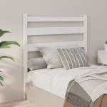 vidaXL Tăblie de pat, alb, 106x4x100 cm, lemn masiv de pin