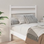 vidaXL Tăblie de pat, alb, 106x4x100 cm, lemn masiv de pin