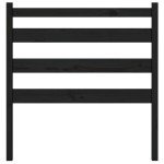 vidaXL Tăblie de pat, negru, 106x4x100 cm, lemn masiv de pin vidaXL Tăblie de pat, negru, 106x4x100 cm, lemn masiv de pin
