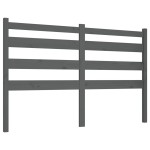 vidaXL Tăblie de pat, gri, 141x4x100 cm, lemn masiv de pin
