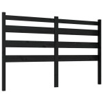 vidaXL Tăblie de pat, negru, 166x4x100 cm, lemn masiv de pin