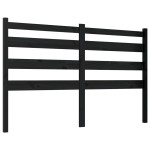 vidaXL Tăblie de pat, negru, 206x4x100 cm, lemn masiv de pin