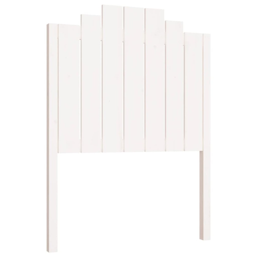 vidaXL Tăblie de pat, alb, 81x4x110 cm, lemn masiv de pin