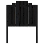 vidaXL Tăblie de pat, negru, 81x4x110 cm, lemn masiv de pin