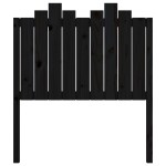 vidaXL Tăblie de pat, negru, 96x4x110 cm, lemn masiv de pin