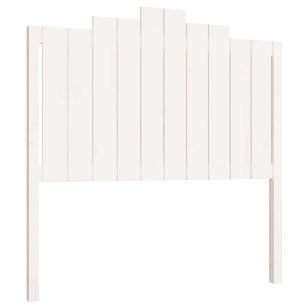 vidaXL Tăblie de pat, alb, 106x4x110 cm, lemn masiv de pin
