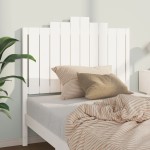 vidaXL Tăblie de pat, alb, 106x4x110 cm, lemn masiv de pin