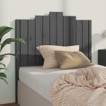 vidaXL Tăblie de pat, gri, 106x4x110 cm, lemn masiv de pin vidaXL Tăblie de pat, gri, 106x4x110 cm, lemn masiv de pin