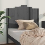 vidaXL Tăblie de pat, gri, 106x4x110 cm, lemn masiv de pin vidaXL Tăblie de pat, gri, 106x4x110 cm, lemn masiv de pin