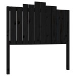vidaXL Tăblie de pat, negru, 106x4x110 cm, lemn masiv de pin vidaXL Tăblie de pat, negru, 106x4x110 cm, lemn masiv de pin