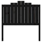 vidaXL Tăblie de pat, negru, 106x4x110 cm, lemn masiv de pin vidaXL Tăblie de pat, negru, 106x4x110 cm, lemn masiv de pin