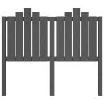 vidaXL Tăblie de pat, gri, 126x4x110 cm, lemn masiv de pin