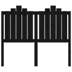 vidaXL Tăblie de pat, negru, 126x4x110 cm, lemn masiv de pin vidaXL Tăblie de pat, negru, 126x4x110 cm, lemn masiv de pin