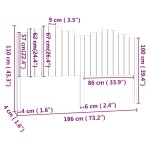 vidaXL Tăblie de pat, 186x4x110 cm, lemn masiv de pin vidaXL Tăblie de pat, 186x4x110 cm, lemn masiv de pin