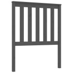 vidaXL Tăblie de pat, gri, 81x6x101 cm, lemn masiv de pin