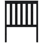 vidaXL Tăblie de pat, negru, 81x6x101 cm, lemn masiv de