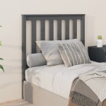 vidaXL Tăblie de pat, gri, 96x6x101 cm, lemn masiv de pin