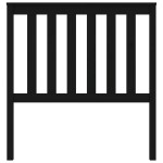 vidaXL Tăblie de pat, negru, 96x6x101 cm, lemn masiv de pin