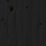 vidaXL Tăblie de pat, negru, 96x6x101 cm, lemn masiv de pin