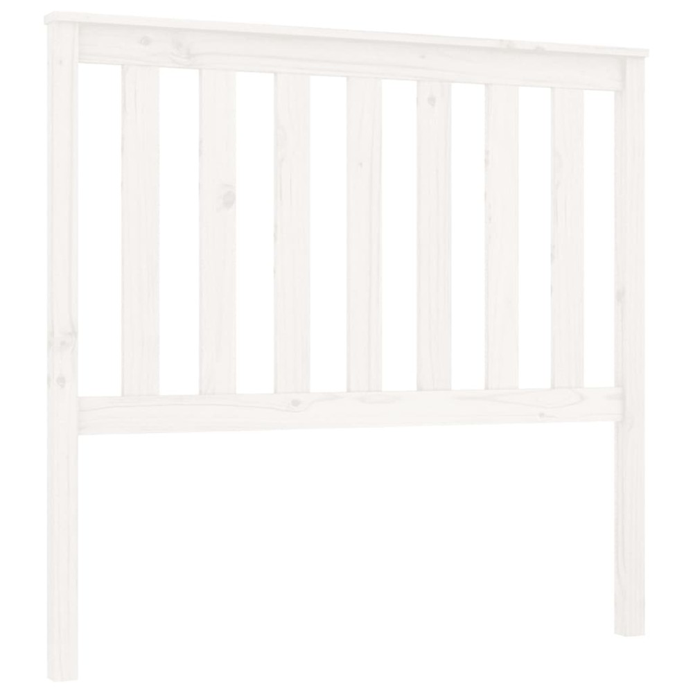 vidaXL Tăblie de pat, alb, 106x6x101 cm, lemn masiv de pin