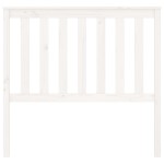 vidaXL Tăblie de pat, alb, 106x6x101 cm, lemn masiv de pin