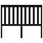 vidaXL Tăblie de pat, negru, 146x6x101 cm, lemn masiv de pin