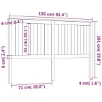 vidaXL Tăblie de pat, 156x4x101 cm, lemn masiv de pin